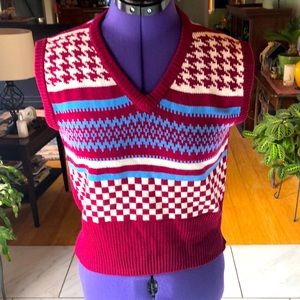 Vintage Sweater Vest Top